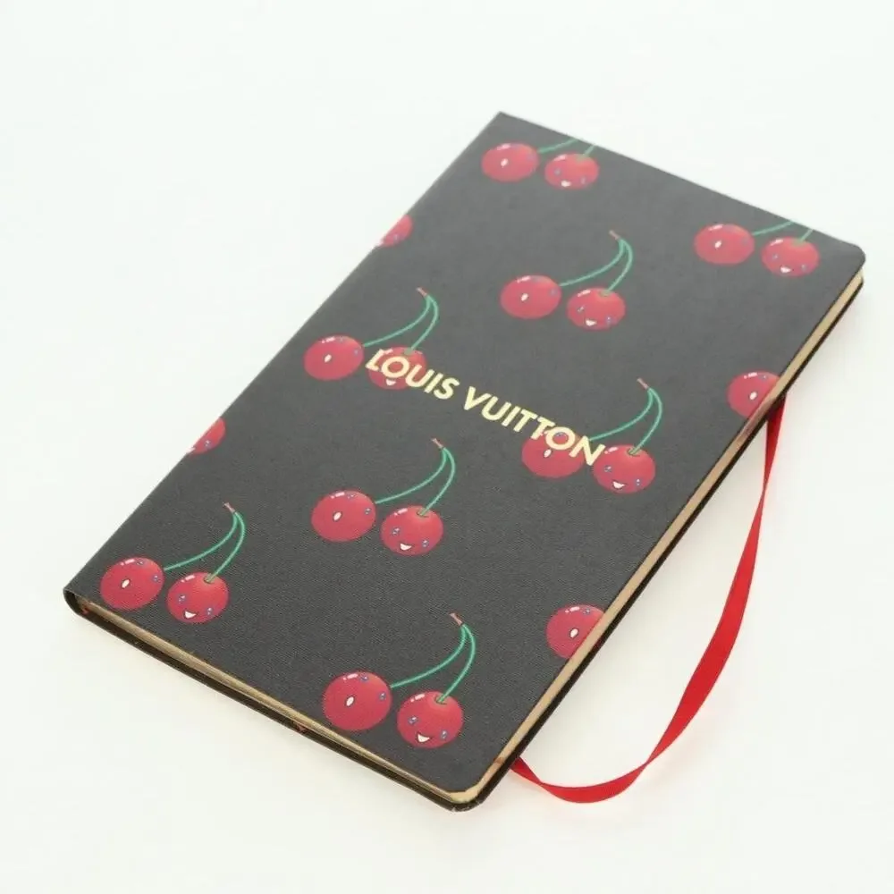 Louis Vuitton Collector Cherry Print Notebook MM Jane Canvas Gi1371 Brown